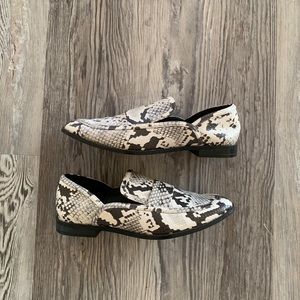 ZARA Snake Print Loafers